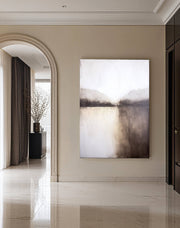 Impressionist Art | Misty Lake Reflections