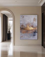 Wabi-Sabi Art | Cracked Gold Horizon