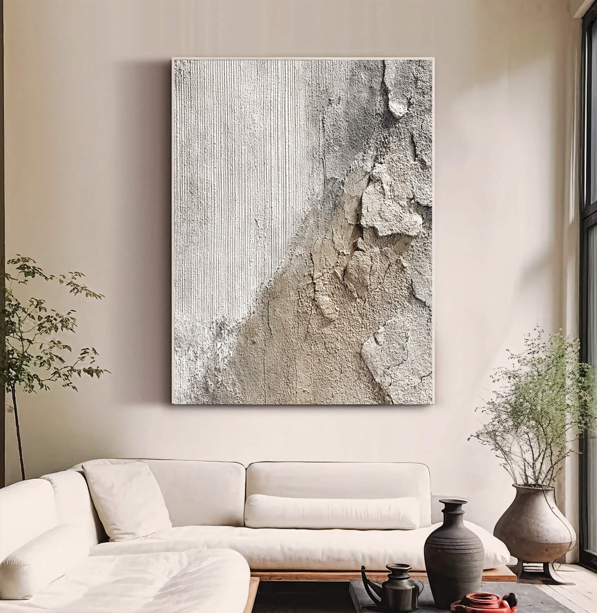 Wabi-Sabi Art | Weathered Plaster Edge