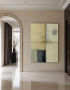 Wabi-Sabi Art | Cracked Neutral Grid