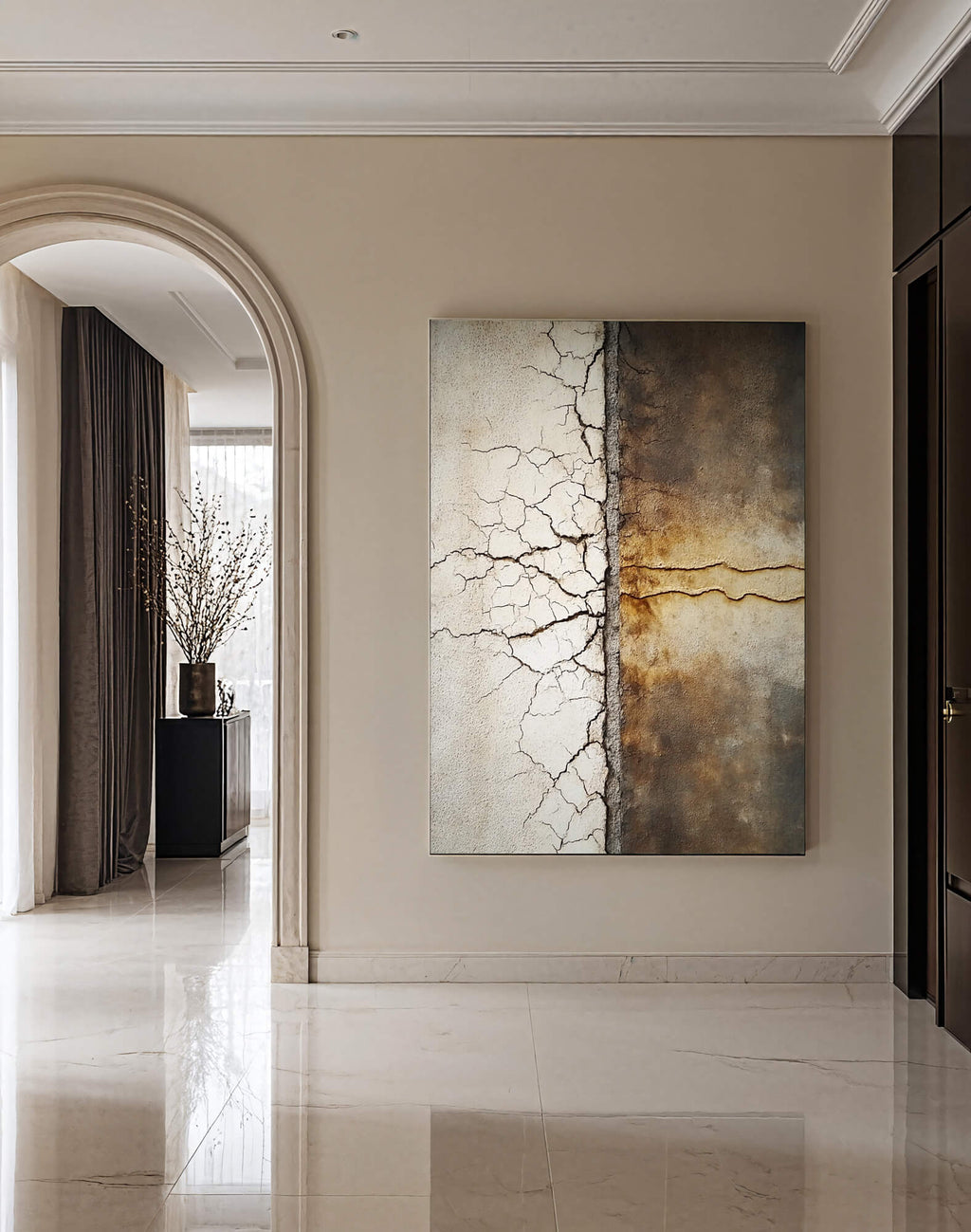 Wabi-Sabi Art | Cracked Wall Divide