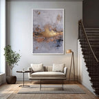 Wabi-Sabi Art | Cracked Gold Horizon