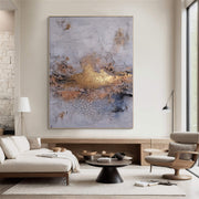 Wabi-Sabi Art | Cracked Gold Horizon
