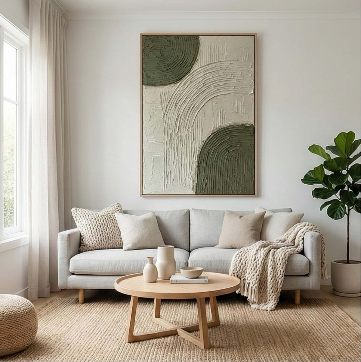 3D textured Art | Olive Arch Echo