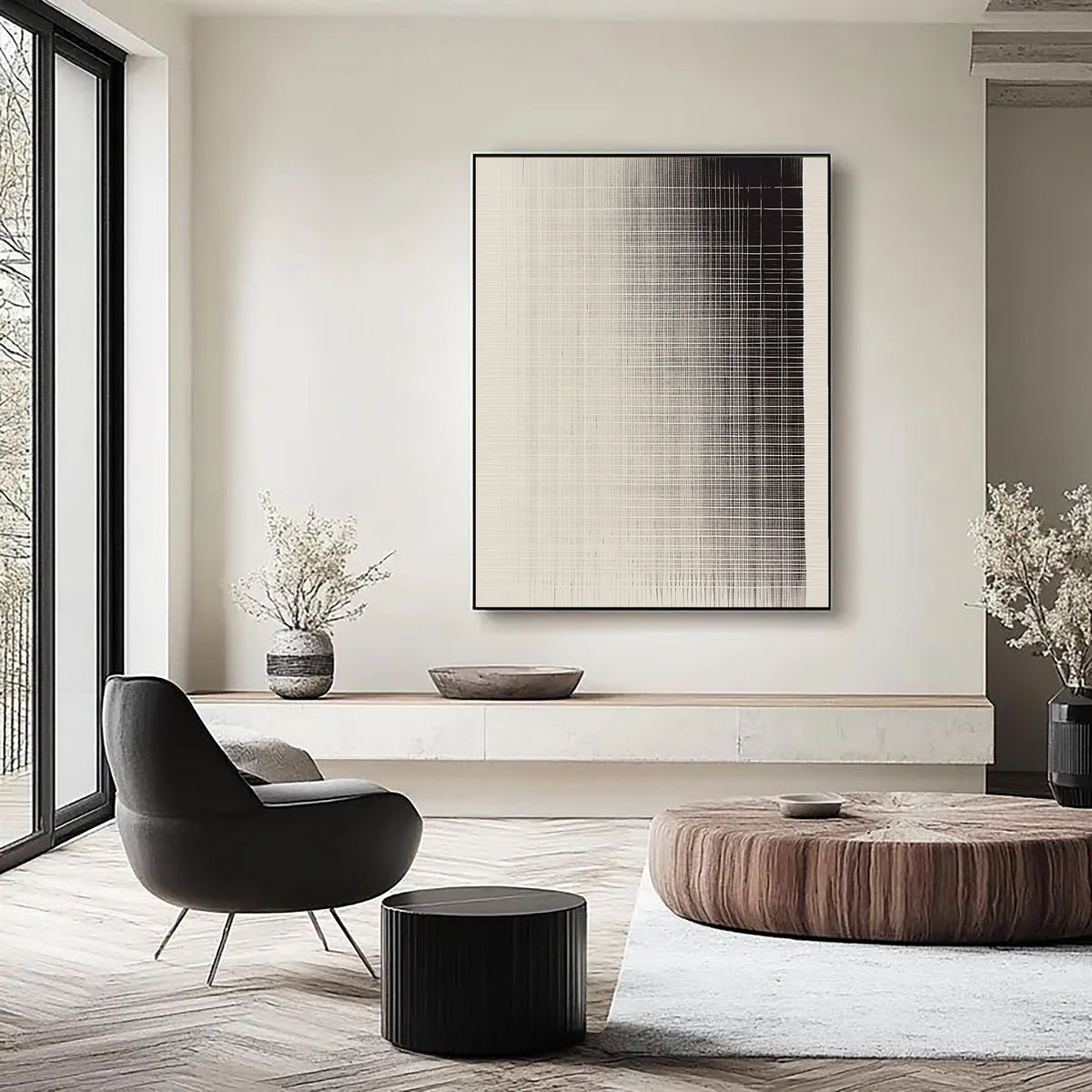 Abstract Art | Gradient Grid Rhythm
