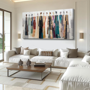 Abstract Art｜Colorful Dressed Women Wall Painting