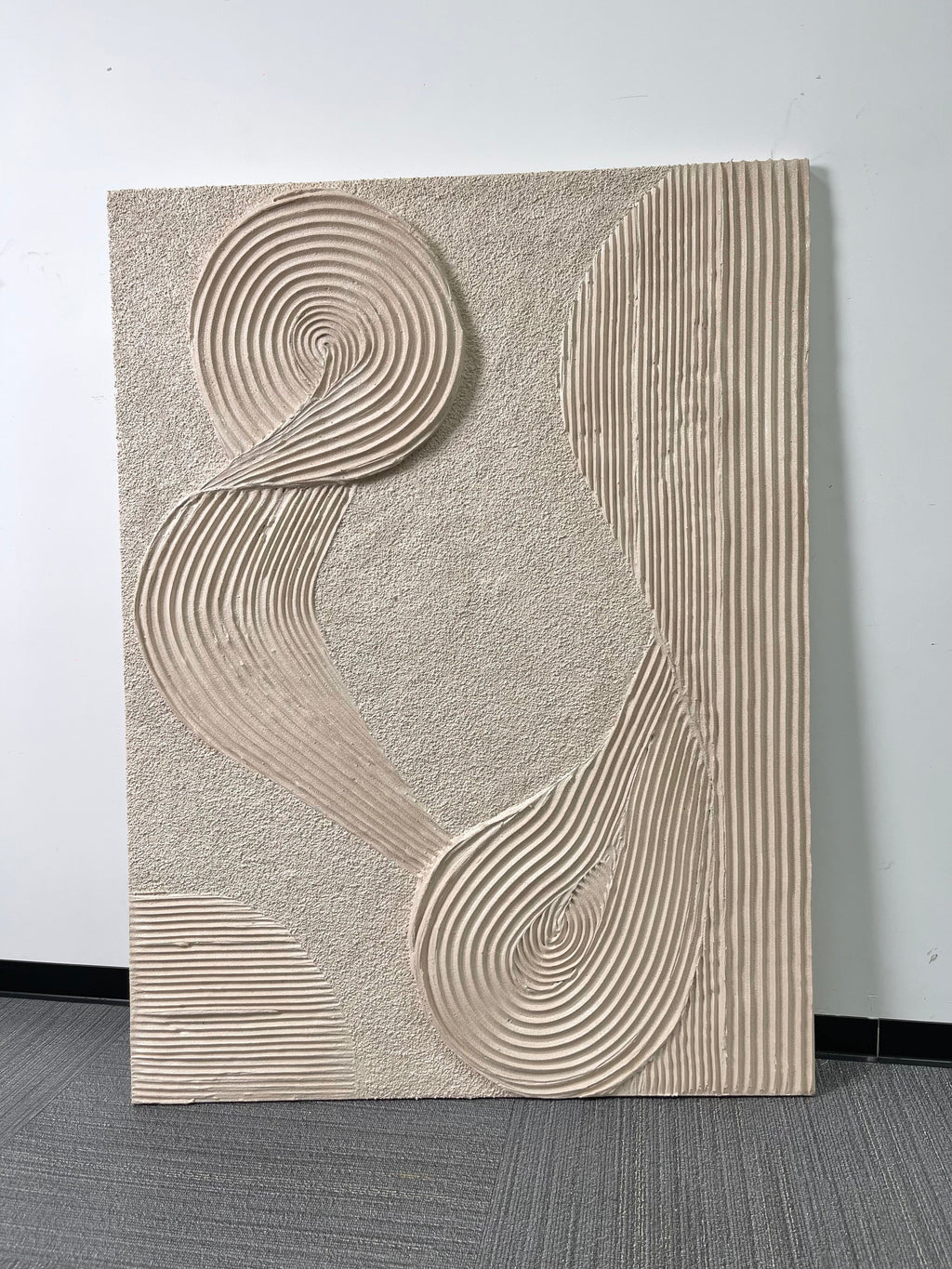 3D textured Art | Flowing Linen Rhythm