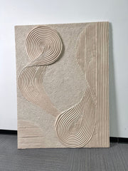 3D textured Art | Flowing Linen Rhythm