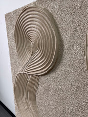 3D textured Art | Flowing Linen Rhythm