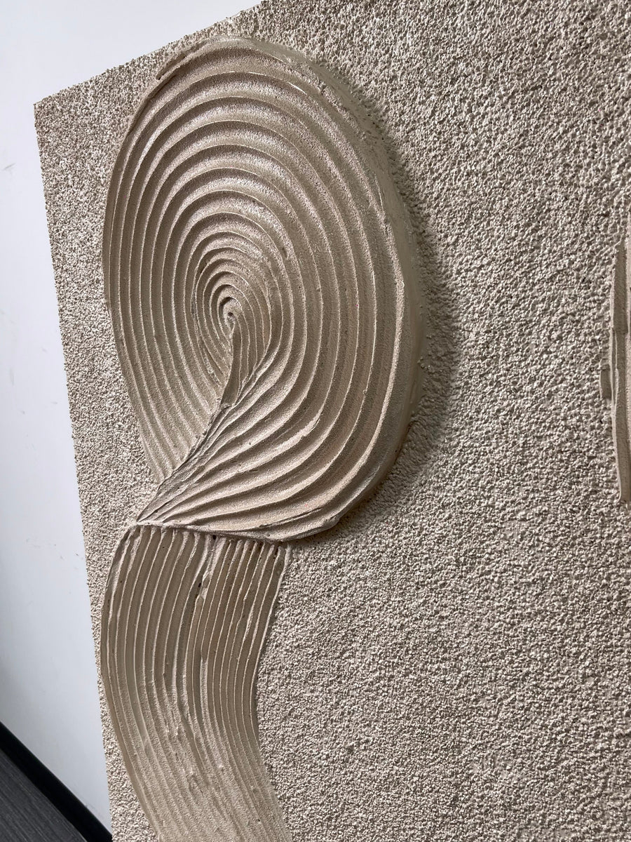 3D textured Art | Flowing Linen Rhythm