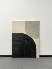 3D textured Art | Gray Geometry