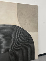 3D textured Art | Gray Geometry