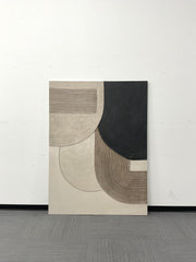 3D textured Art | Gray Geometry