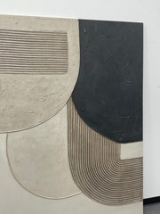 3D textured Art | Gray Geometry