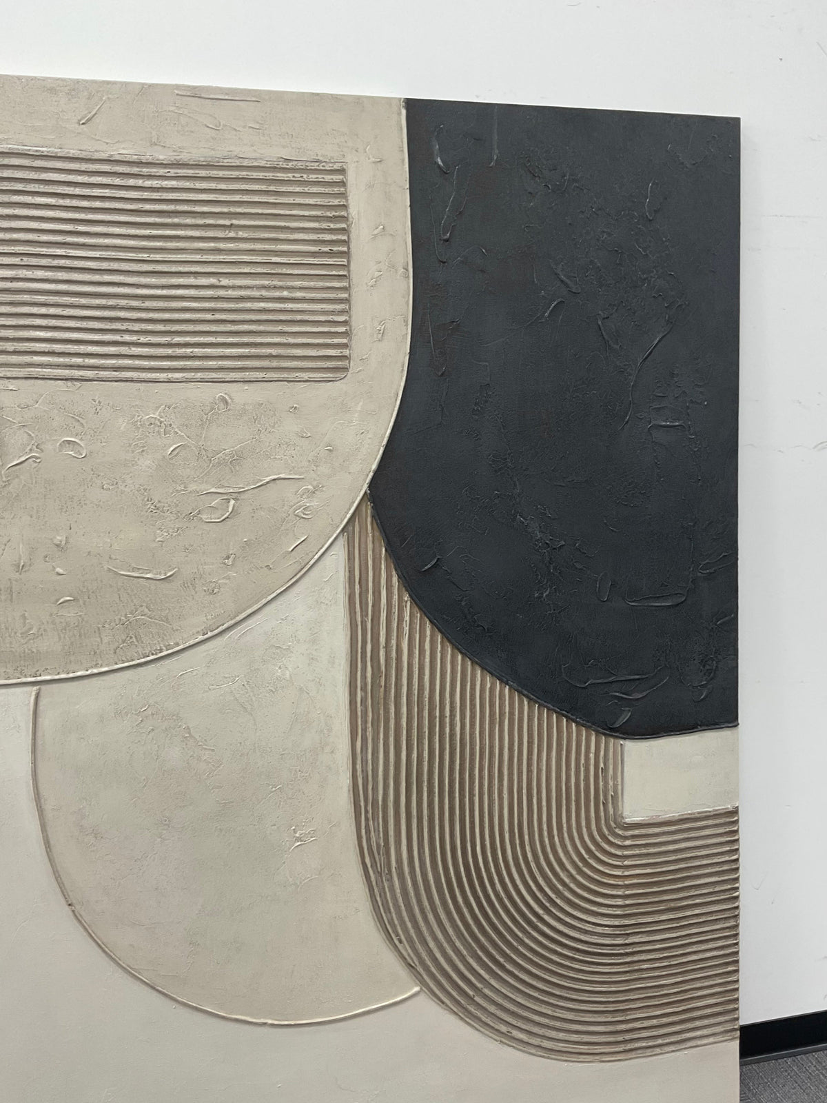 3D textured Art | Gray Geometry