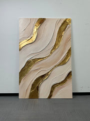 Contemporary Luxe Art | Golden Flow