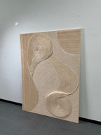 3D textured Art | Flowing Linen Rhythm
