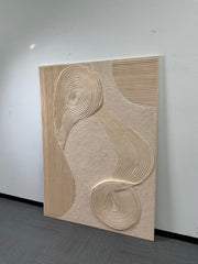 3D textured Art | Flowing Linen Rhythm