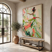 3D-Textured Art | Floral Dancer in Motion