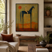 Vintage Americana Art | Desert Totem Rider