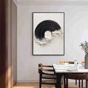 3D-Textured Art | Monochrome Wave Eruption