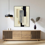 Abstract Art | Neutral Block Harmony