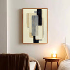 Abstract Art | Neutral Block Harmony