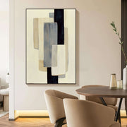 Abstract Art | Neutral Block Harmony