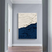 3D-Textured Art | Indigo Shore & Frosted Wave