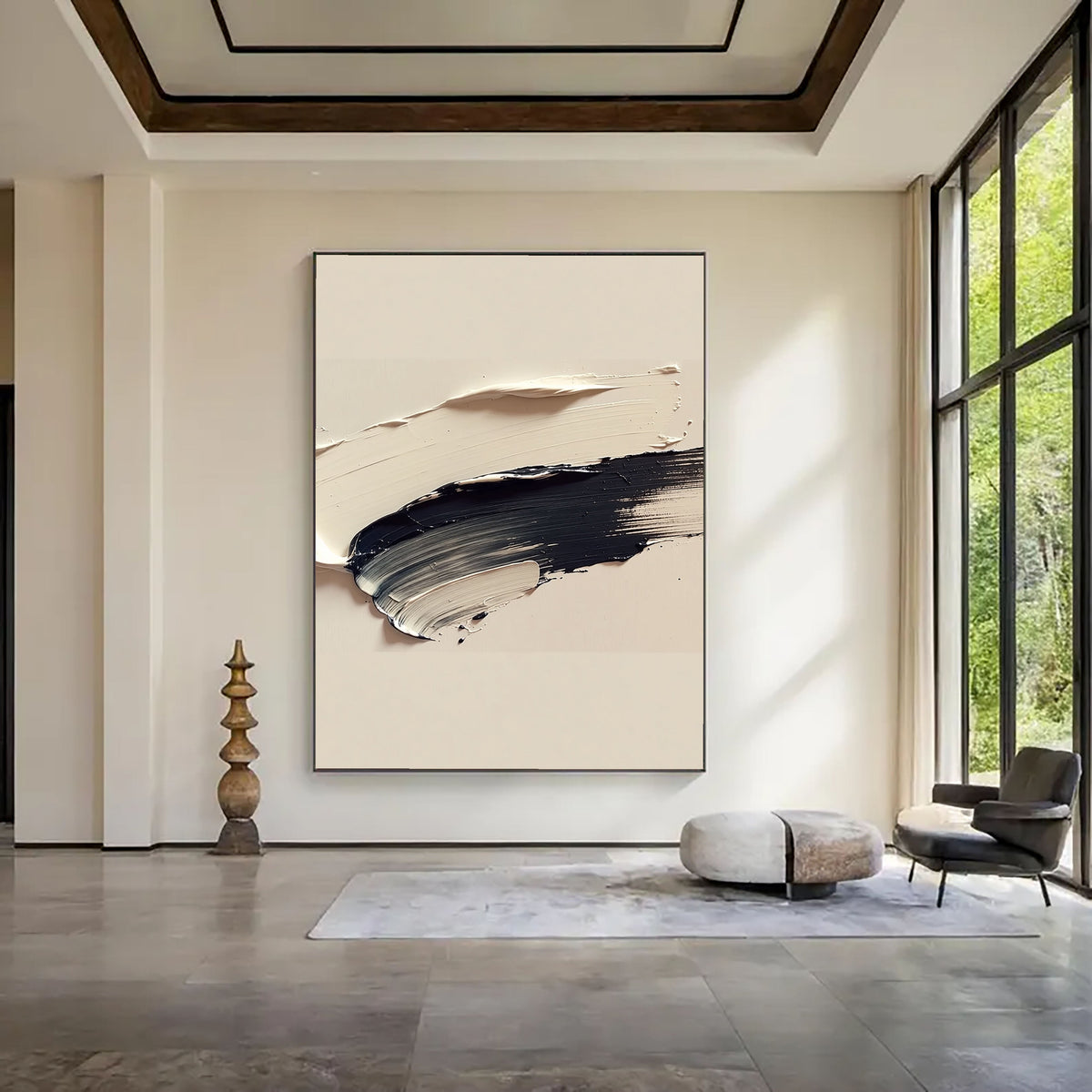 3D-Textured Art | Monochrome Texture Swell