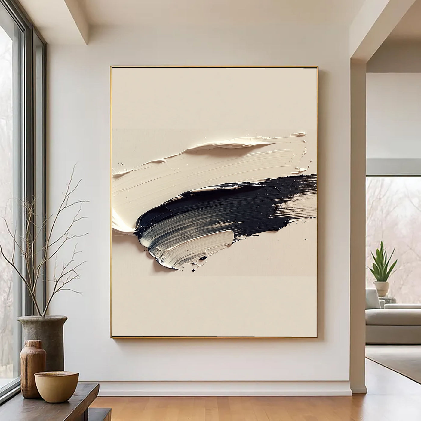 3D-Textured Art | Monochrome Texture Swell