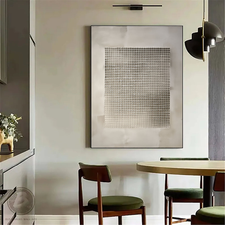 Wabi-Sabi Art | Textured Grid Serenity