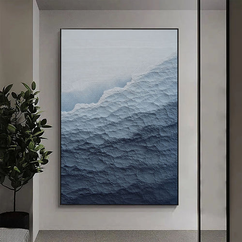 3D-Textured Art | Coastal Wave Relief