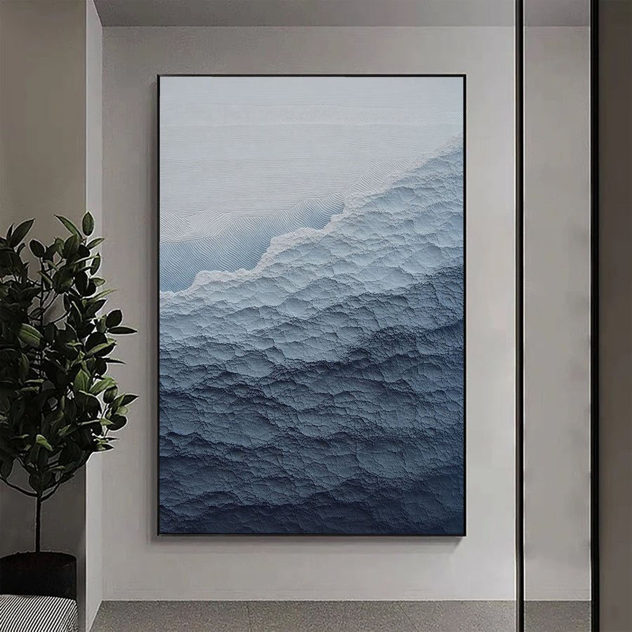 3D-Textured Art | Coastal Wave Relief