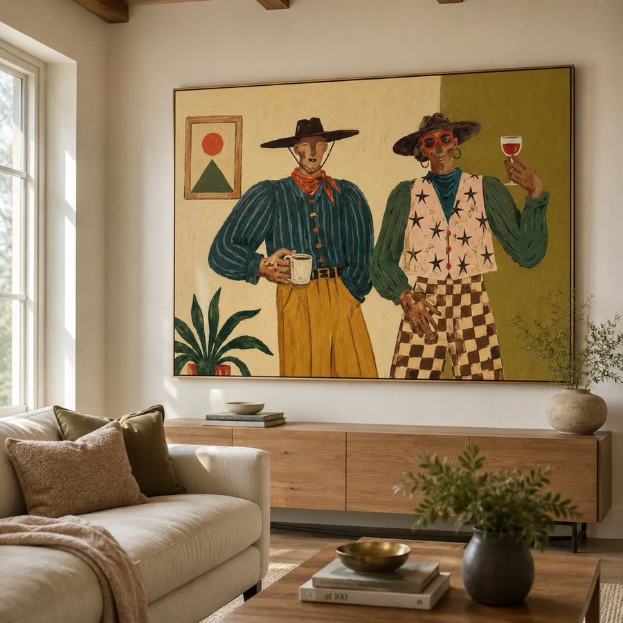 Vintage Americana Art | Where Morning Meets the Last Glass