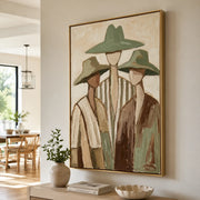 Vintage Americana Art | Three Companions
