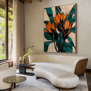 Abstract Art | Bold Botanical Print