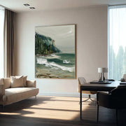 Impressionist Art | Coastal Cliff Breakers