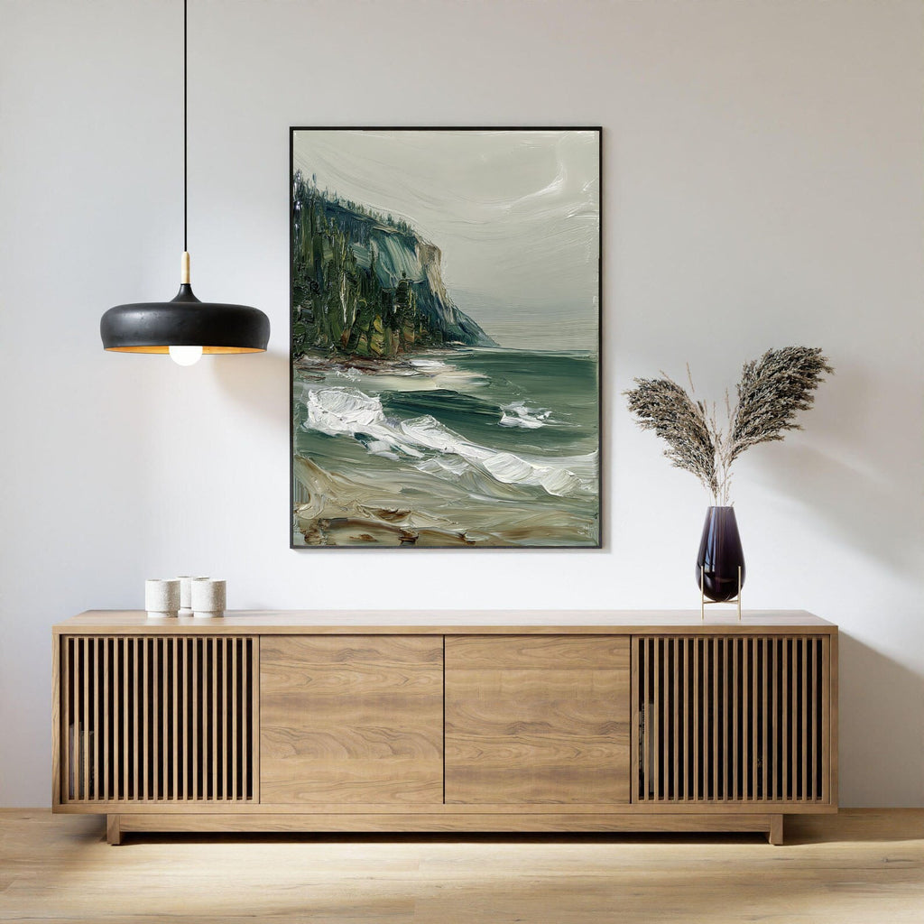 Impressionist Art | Coastal Cliff Breakers