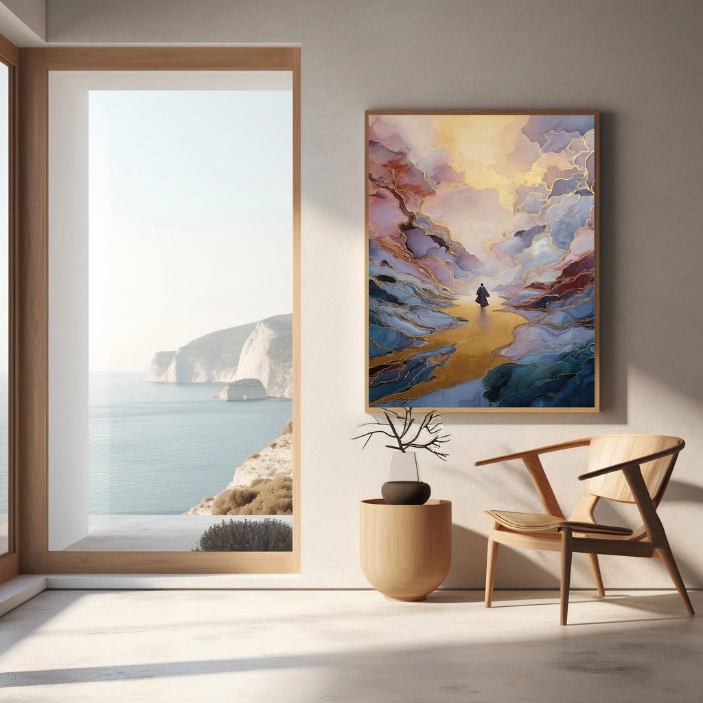 Surreal Art | Golden Path Wanderer