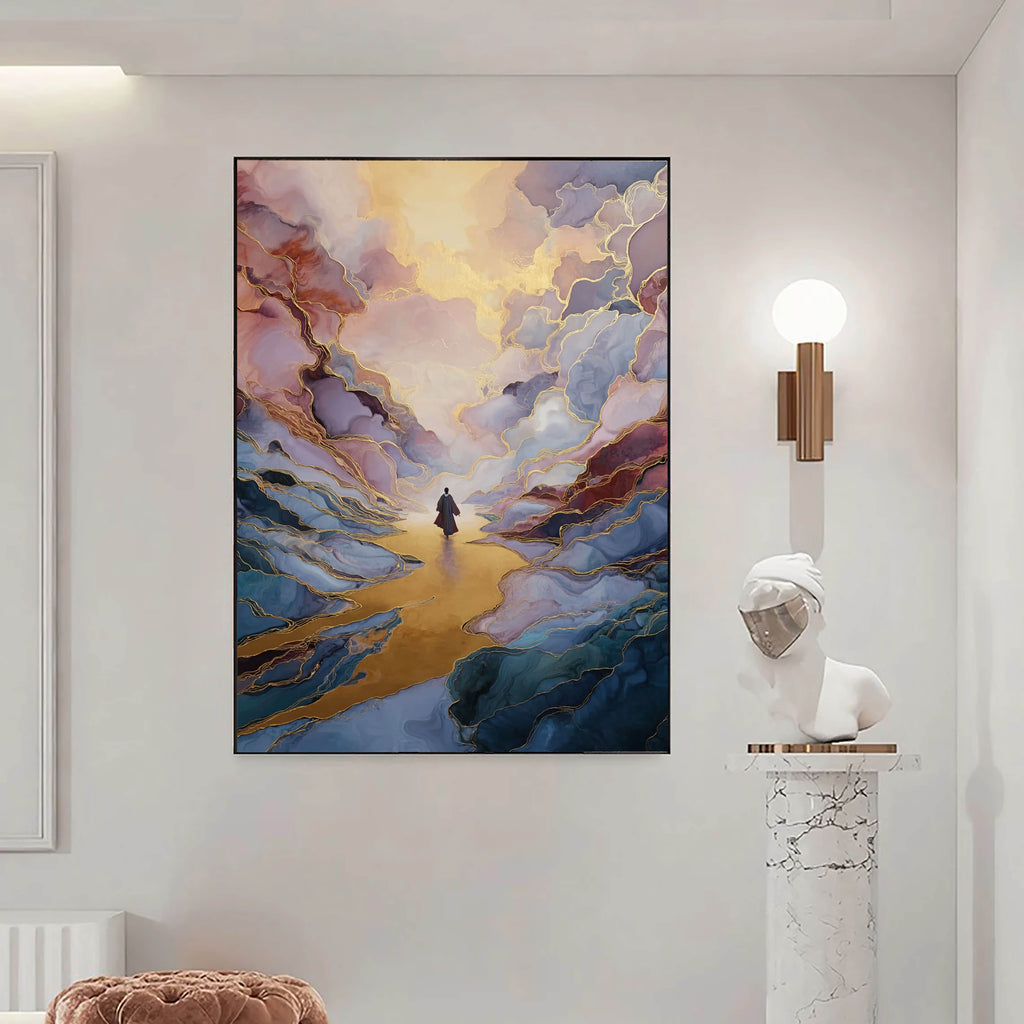 Surreal Art | Golden Path Wanderer