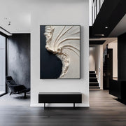 3D-Textured Art | Cream Wave Surge