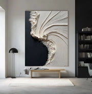 3D-Textured Art | Cream Wave Surge