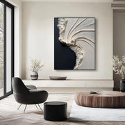 3D-Textured Art | Cream Wave Surge