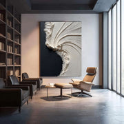3D-Textured Art | Cream Wave Surge
