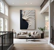 3D-Textured Art | Cream Wave Surge