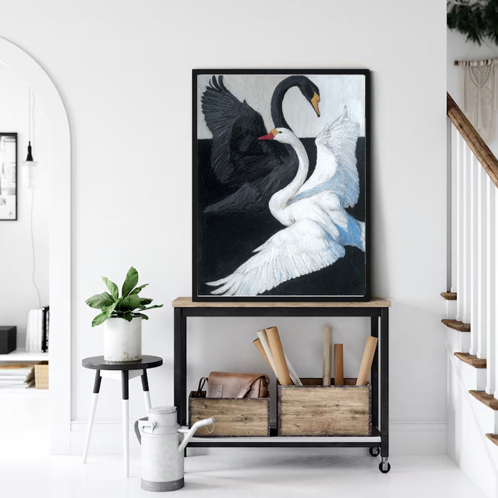 Impressionist Art | Swan Duality Grace