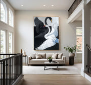 Impressionist Art | Swan Duality Grace