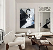 Impressionist Art | Swan Duality Grace