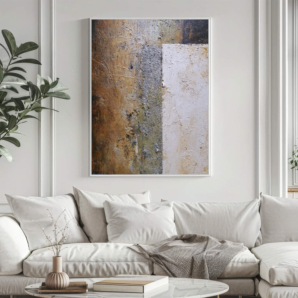 Wabi-Sabi Art | Textured Earth Divide